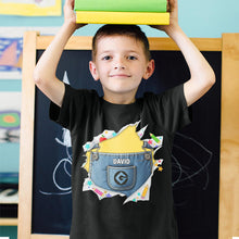 Load image into Gallery viewer, Watch Out! Fourth Grade Here I Come - Cute Cartoon Personalized Back To School Shirt for Kids Shirts PopCulturePrints
