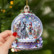 Load image into Gallery viewer, "Spooky In Love" - A Personalized Acrylic Ornament for Couples - Unique Christmas Gift

