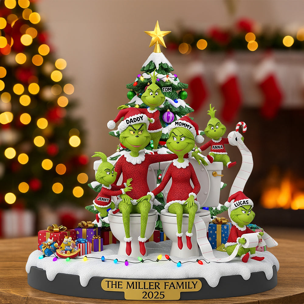 “Celebrate Family Togetherness” – Personalized Christmas Plaque – Customizable Gift for Family, Friends, and Loved Ones Shaped Plaques PopCulturePrints