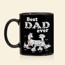 Load image into Gallery viewer, Best Dad Ever Personalized Dalmatian Family Mug Coffee Mug PopCulturePrints
