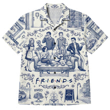 Load image into Gallery viewer, Get Cozy with Friends - Personalized Toile de Jouy Hawaiian Shirt - Unique Gift for Best Friends &amp; Loved Ones

