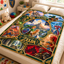 Load image into Gallery viewer, Epic Fantasy Adventure Blanket - Personalized Gifts 03ttdh061026 Blanket PopCulturePrints
