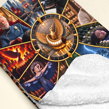 Load image into Gallery viewer, "Ignite Your Spirit: A Cozy Tribute to Survival - Personalized Blanket for Fans of the Legend of Survivors"
