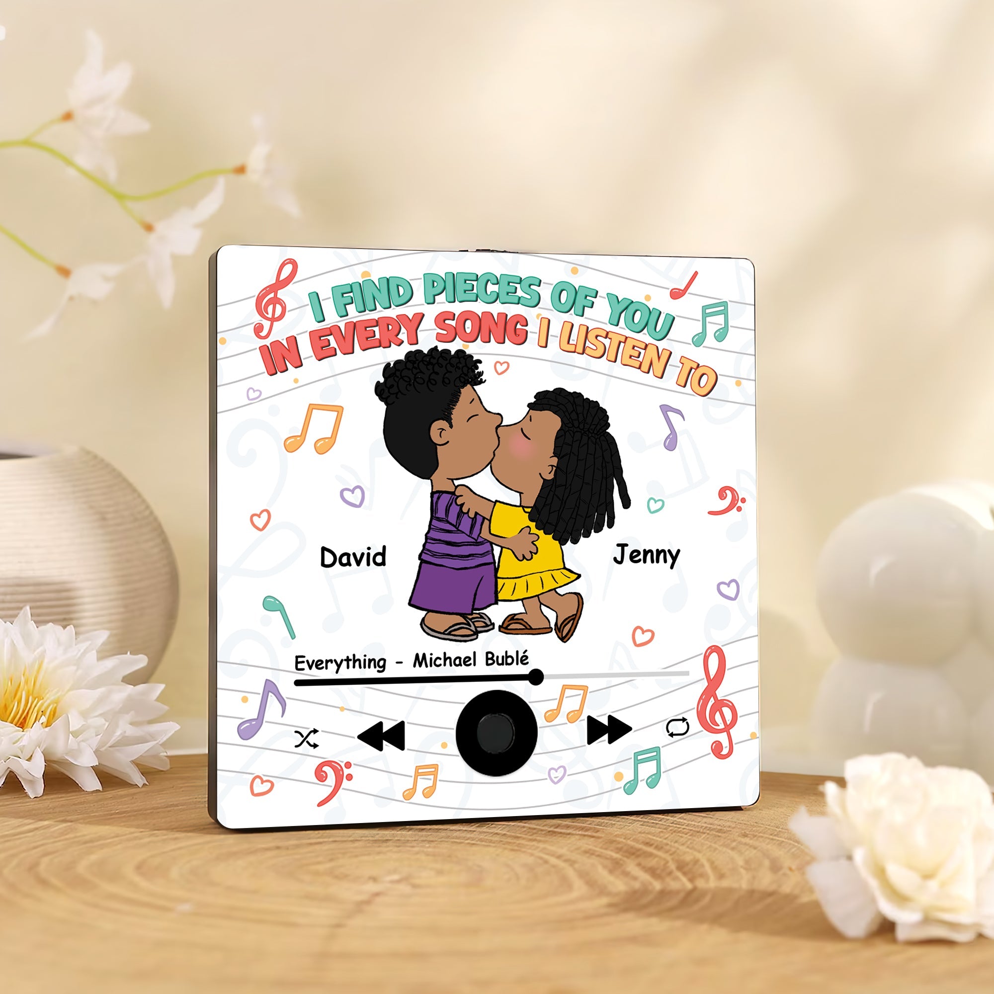 Personalized Music Fridge Magnet - Special Couple Gift Fridge Magnet PopCulturePrints