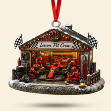 Load image into Gallery viewer, “Rev Up Your Holidays” – Festive Pit Crew Ornament – Personalized Christmas Gift for Racing Fans
