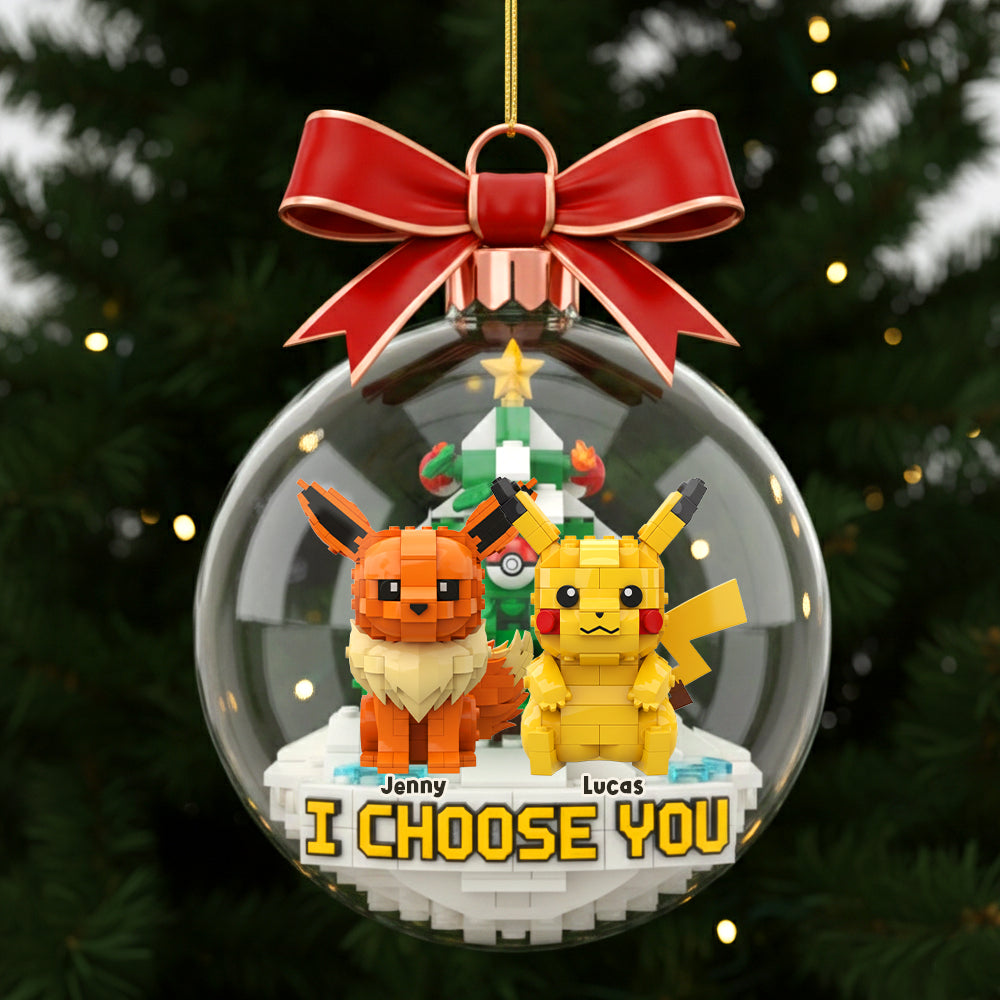 I Choose You – Personalized Christmas Ornament for Couples Ornament PopCulturePrints