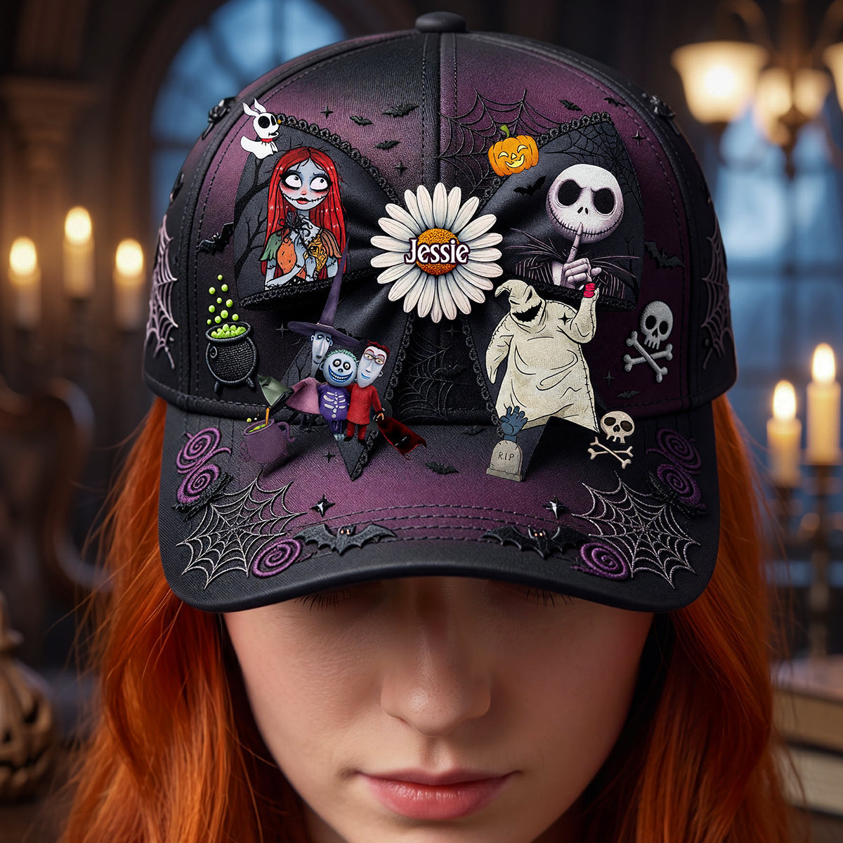 Spooky Skeleton Classic Cap - Personalized Gifts For Movie Lovers 02nata070826 Caps PopCulturePrints