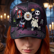 Load image into Gallery viewer, Spooky Skeleton Classic Cap - Personalized Gifts For Movie Lovers 02nata070826 Caps PopCulturePrints

