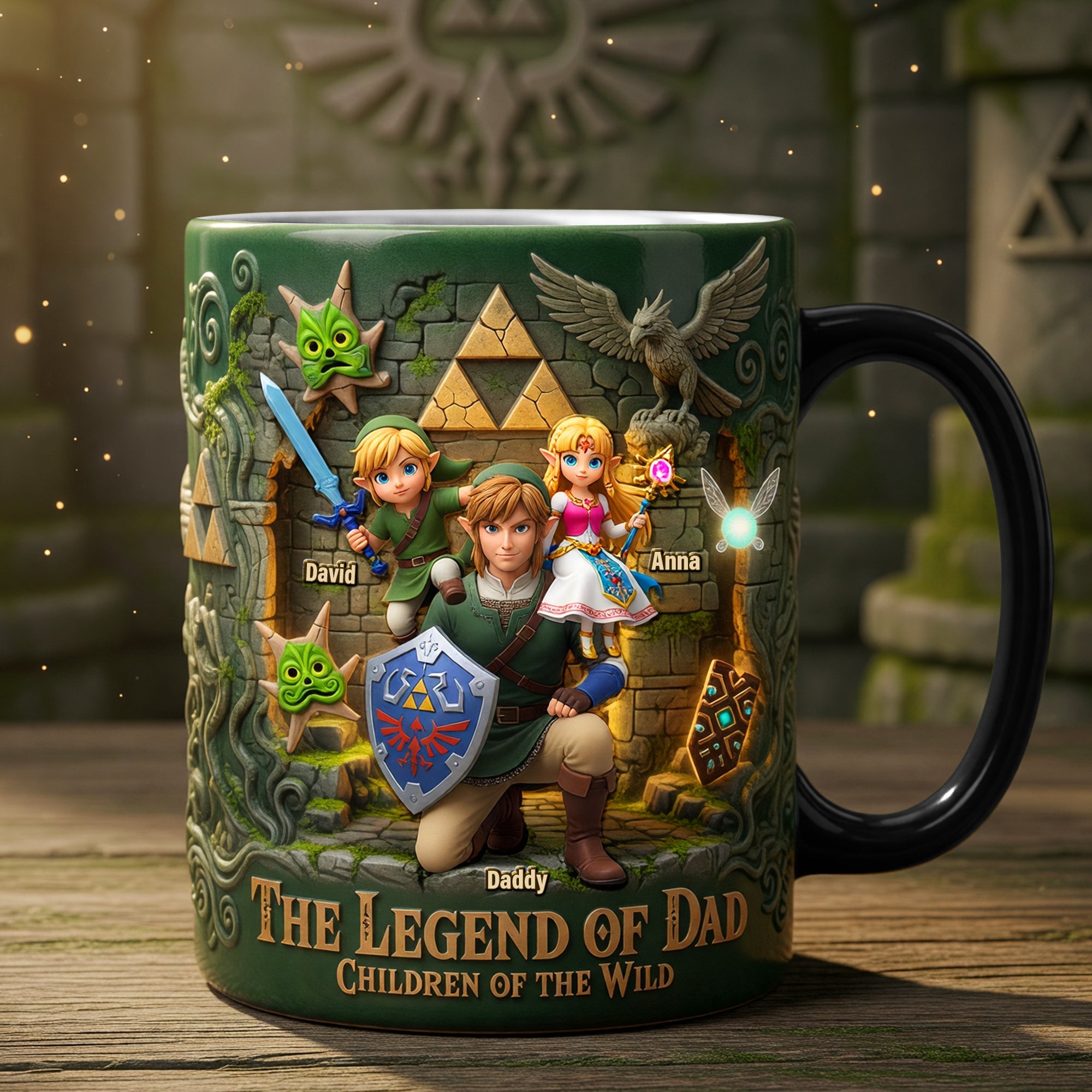 Embrace the Legend of Dad - Personalized Magic Mug for Every Hero Coffee Mug PopCulturePrints