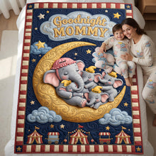 Load image into Gallery viewer, "Goodnight Mommy" - A Heartwarming Personalized Blanket for Moms and Grandmas Blanket PopCulturePrints
