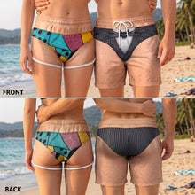 Load image into Gallery viewer, “Together Forever” - Personalized Forever Couple Beach Shorts - Custom Gift for Couples
