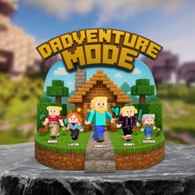 Load image into Gallery viewer, “Adventure Awaits, Dad!” - Dadventure Plaque - Personalized Gift for Dad, Grandpa, and Father Figures Shaped Plaques PopCulturePrints
