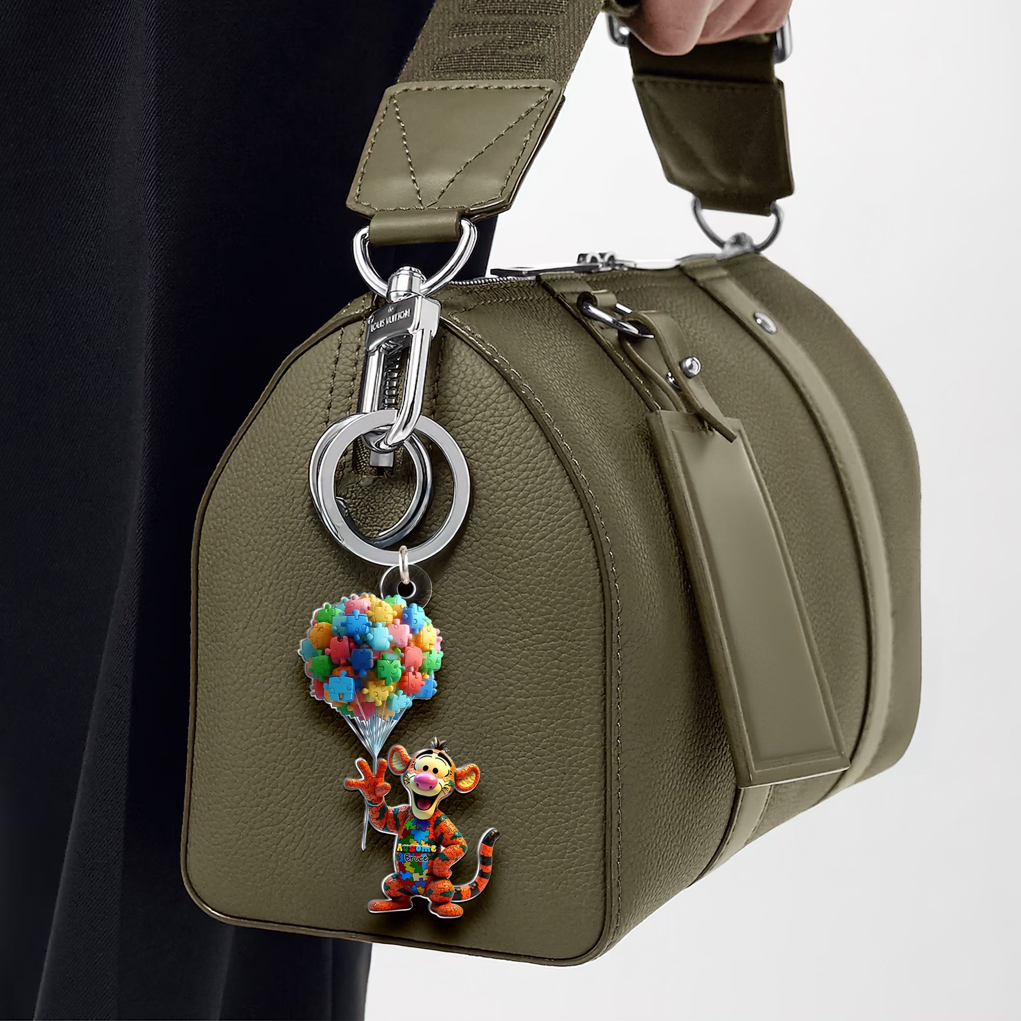 "Celebrate Uniqueness!" - Autism Kid Keychain - Custom Gift for Autism Supporters, Kids, and Parents Keychains PopCulturePrints