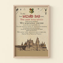 Load image into Gallery viewer, Personalized Wizard Dad Poster - The Man Who Lived
