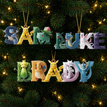 Load image into Gallery viewer, Adventure Awaits with Personalized Adventure Alphabet Custom Name Ornament - Unique Gifts for Everyone Ornament PopCulturePrints
