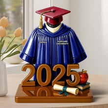 Load image into Gallery viewer, Celebrate Achievement with Personalized Graduation Uniform Acrylic Plaque - Custom Gift for Graduates Shaped Plaques PopCulturePrints
