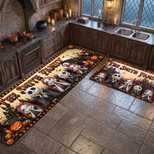 Load image into Gallery viewer, Spooky Halloween Family Runner Rug - Personalized Gifts for Every Family Member Doormat PopCulturePrints
