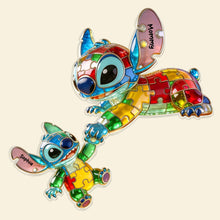 Load image into Gallery viewer, Embrace Love: Personalized Autism Alien Mom and Kid Acrylic Plaque - Unique Gift for Moms, Grandmas &amp; Caregivers Shaped Plaques PopCulturePrints
