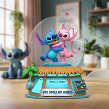 Load image into Gallery viewer, &quot;You Stole My Weird&quot; - Personalized Couple Acrylic Plaque - Unique Gift for Couples, Friends, and Loved Ones Shaped Plaques PopCulturePrints
