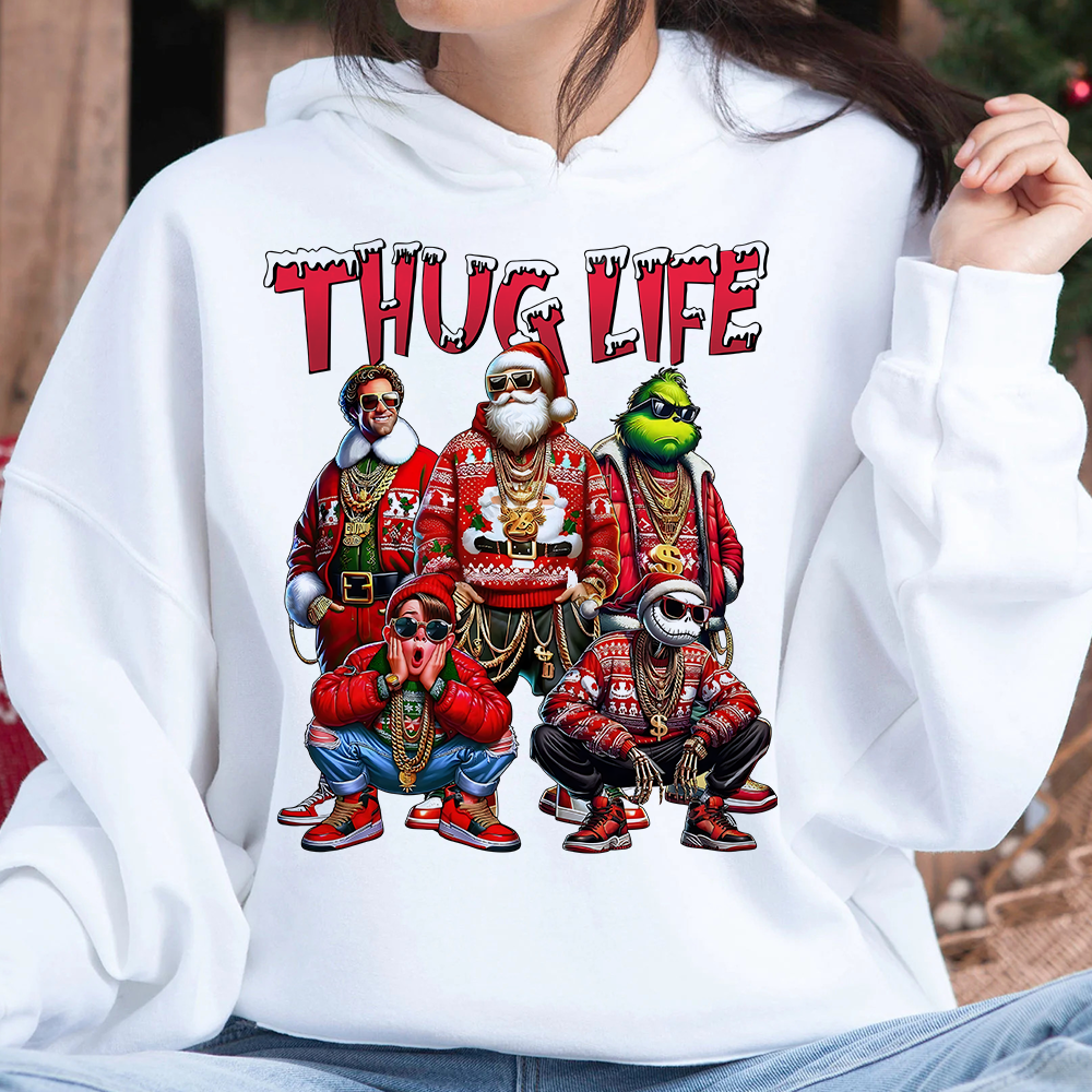 Thug Life Christmas Sweatshirt for Movie Fans