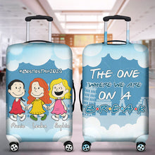 Load image into Gallery viewer, Personalized Best Friends Luggage Cover - Perfect for Your Upcoming Trips Luggage Covers PopCulturePrints
