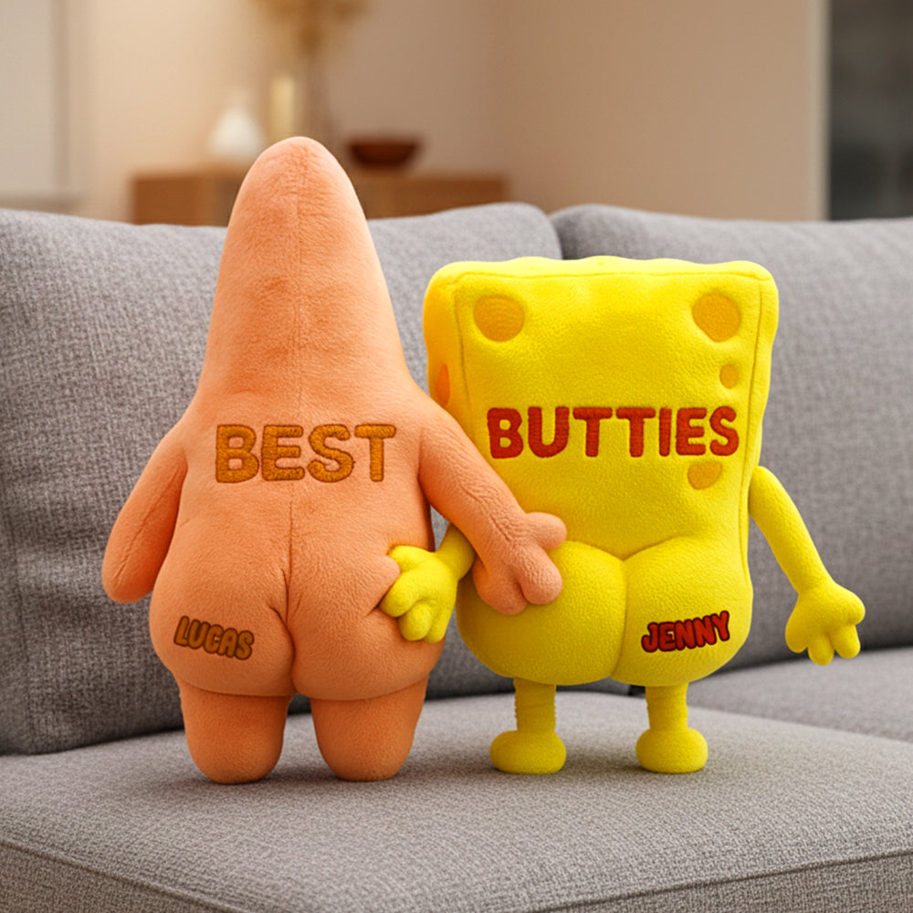 "Best Buddies Forever!" - Personalized Funny Gifts For Friends - Custom Pillow for Best Friends, BFFs, Special Occasions Pillow PopCulturePrints