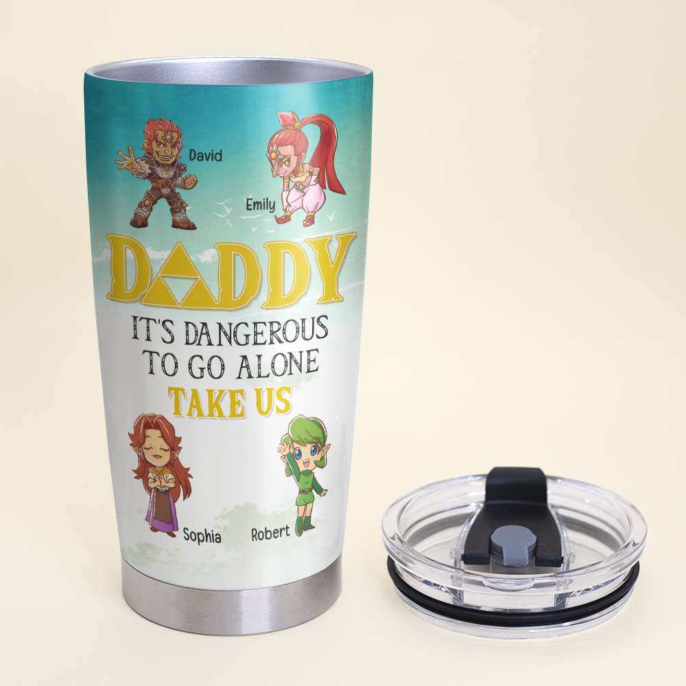 Personalized Daddy Take Us Adventure Tumbler - 20oz