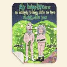 Load image into Gallery viewer, Personalized Funny Old Couple Blanket - Custom Valentine&#39;s Day Gifts for Couples Blanket PopCulturePrints
