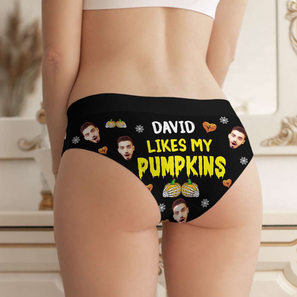 Personalized Halloween Boxer Briefs for Couples - Custom Face Design Boxer Briefs PopCulturePrints