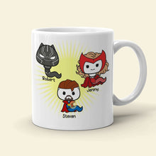 Load image into Gallery viewer, Personalized Superhero Mom Mug - Fun Appreciation Gift Coffee Mug PopCulturePrints
