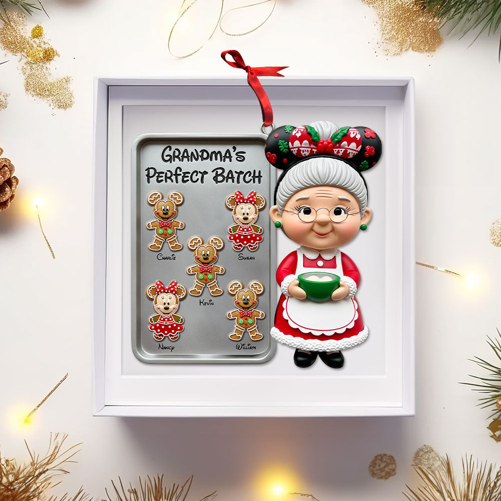 “Grandma’s Perfect Batch” – Personalized Christmas Ornament for Grandma Ornament PopCulturePrints