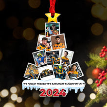 Load image into Gallery viewer, Personalized Racing Fan Christmas Ornament - Photo Collage 2024
