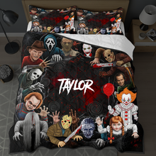 Load image into Gallery viewer, “Embrace the Thrills of Horror!” - The Dead Rising Quilt Bed Set - Personalized Gift for Horror Fans Bedding Set PopCulturePrints
