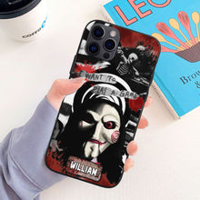 Load image into Gallery viewer, Personalized Halloween Horror Movie Character Phone Case - Customizable Name
