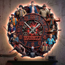 Load image into Gallery viewer, Unlock Time with Dark Parallel World! - Personalized Wall Clock for Fans Hanging Wall Clock PopCulturePrints
