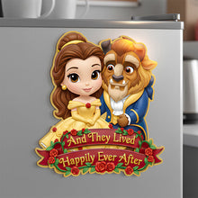 Load image into Gallery viewer, And They Lived Happily Ever After - Personalized Fridge Magnet for Couples Fridge Magnet PopCulturePrints
