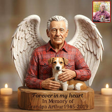 Load image into Gallery viewer, Forever in My Heart - Personalized In Loving Memory Acrylic Plaque Shaped Plaques PopCulturePrints
