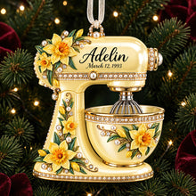 Load image into Gallery viewer, Birth Month Flower Baking Mixer Ornament - Personalized Christmas Gifts For Baking Lovers 02qhdt120926 Ornament PopCulturePrints
