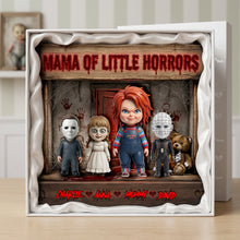 Load image into Gallery viewer, Embrace the Spooky with ‘Mama of Little Horrors’ - Personalized Acrylic Plaque for Moms &amp; Grandmas Shaped Plaques PopCulturePrints

