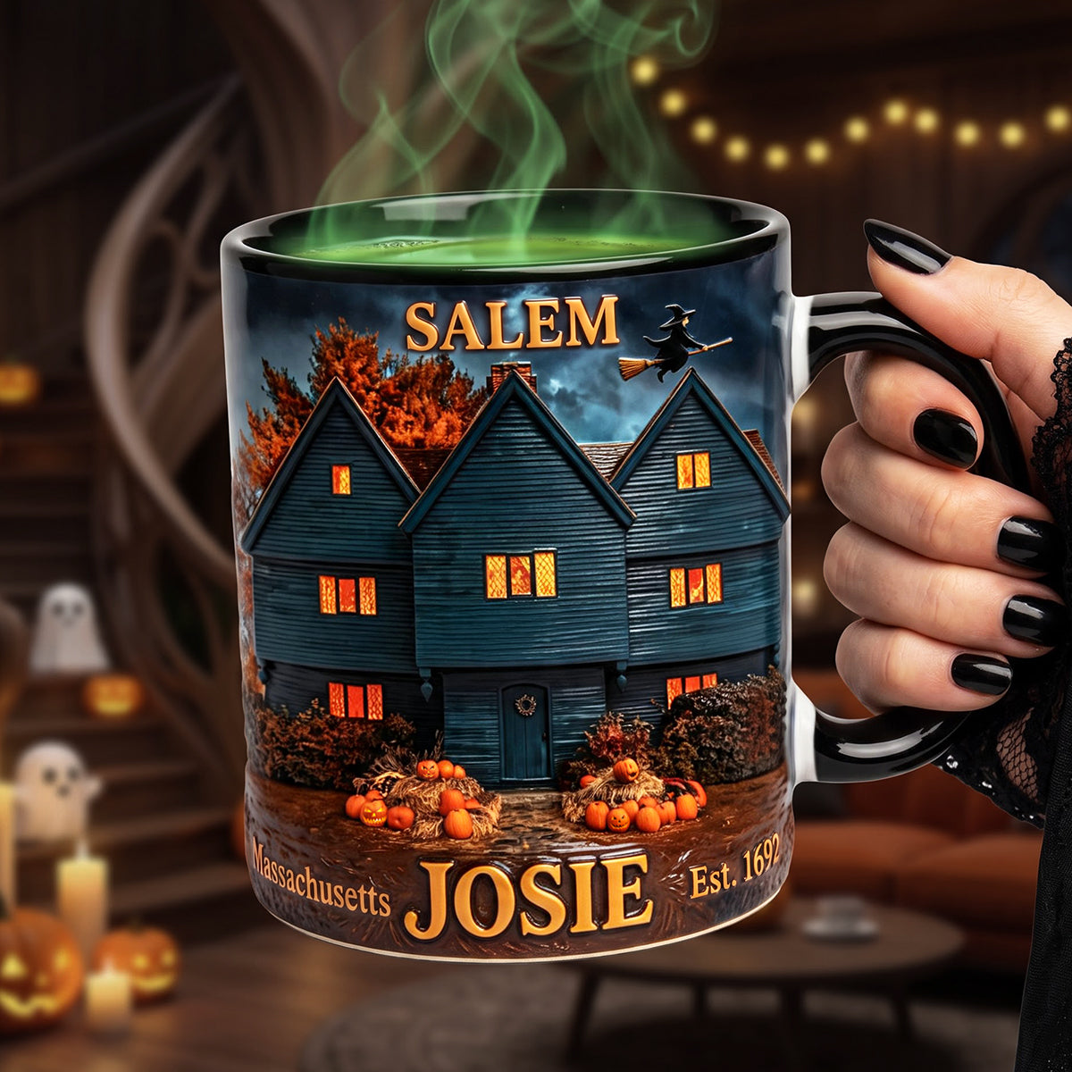 The Witch House Accent Mug - Personalized Gifts 04huta220826 Coffee Mug PopCulturePrints