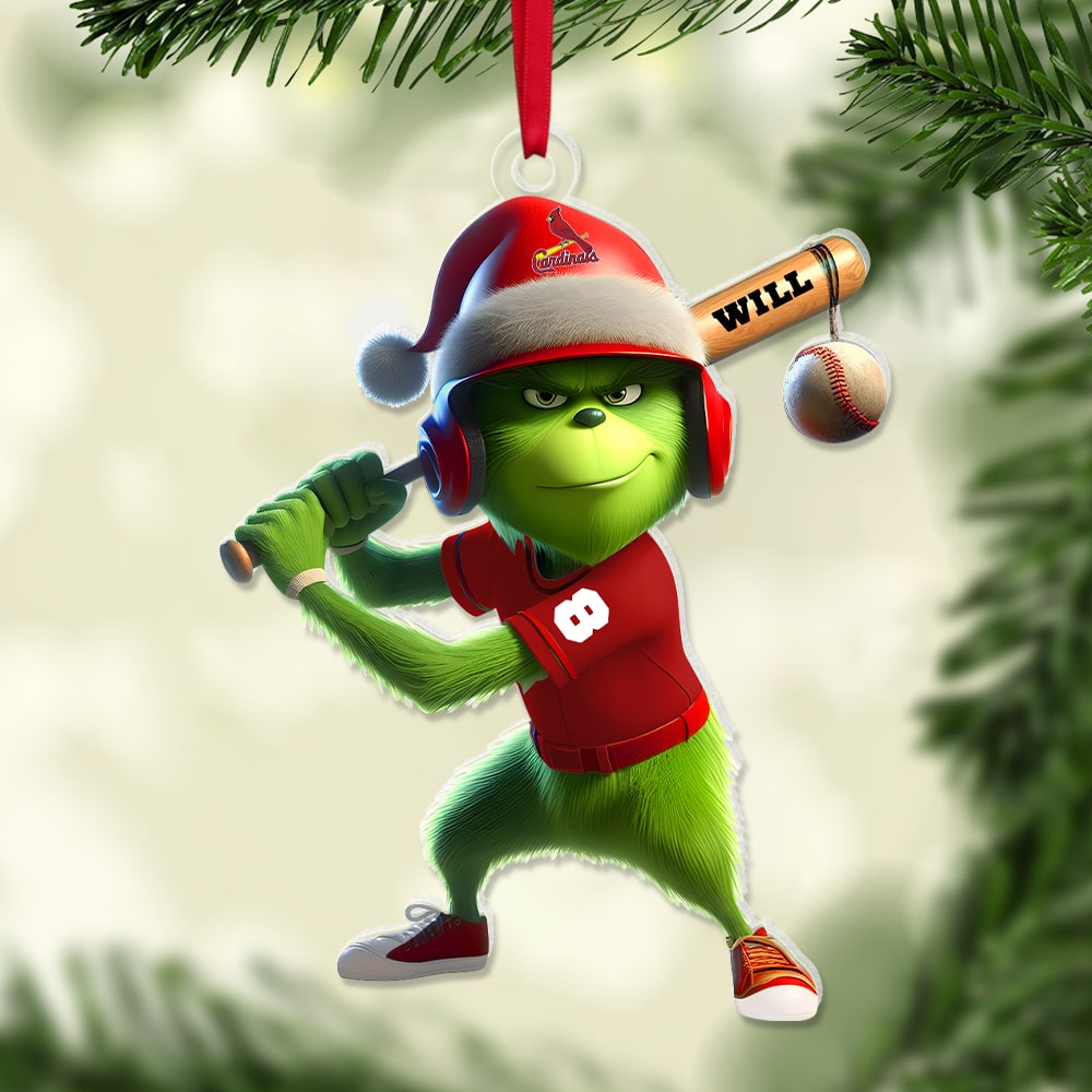 Custom Baseball Fan Acrylic Ornament - Festive Design Ornament PopCulturePrints
