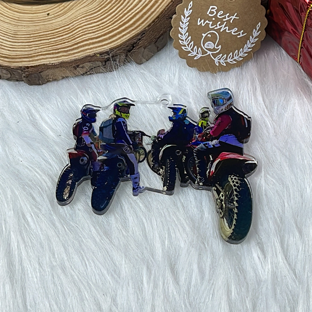 Personalized Motocross Lovers Ornament Ornament PopCulturePrints