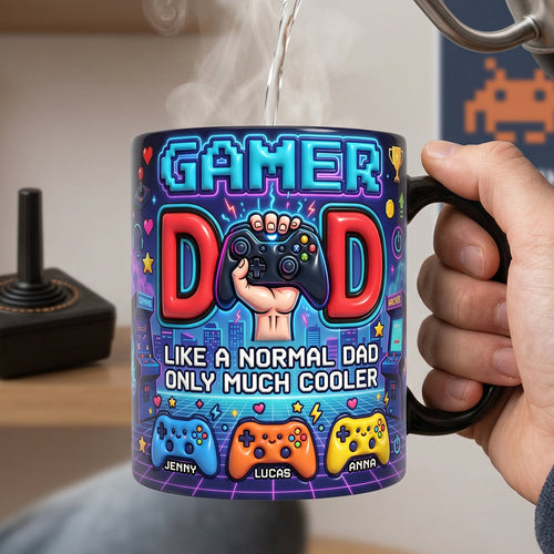 Gamer Dad Mug - A Cool Gift for Gaming Dads | Personalized Gifts Coffee Mug PopCulturePrints