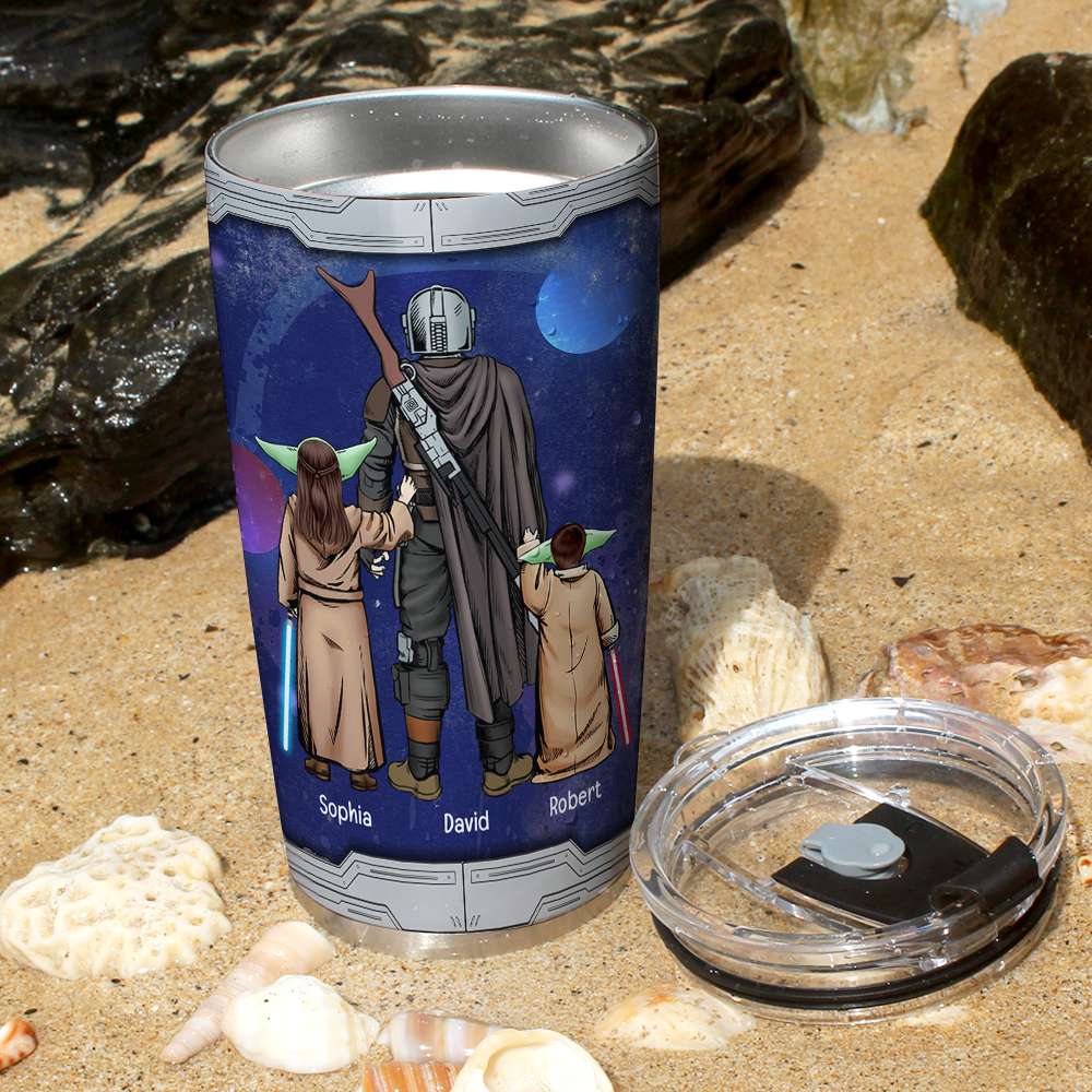 The Dadalorian Personalized Galaxy Tumbler - Perfect Father's Day Gift