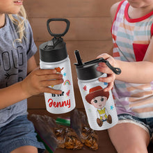 Load image into Gallery viewer, Personalized Kids Tumbler - Cowboy Theme Tumbler Cup PopCulturePrints
