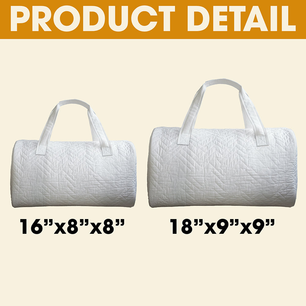 What Part Of Don't You Understand - Personalized Pilot Christmas Ornament Quilted Duffle Bag PopCulturePrints