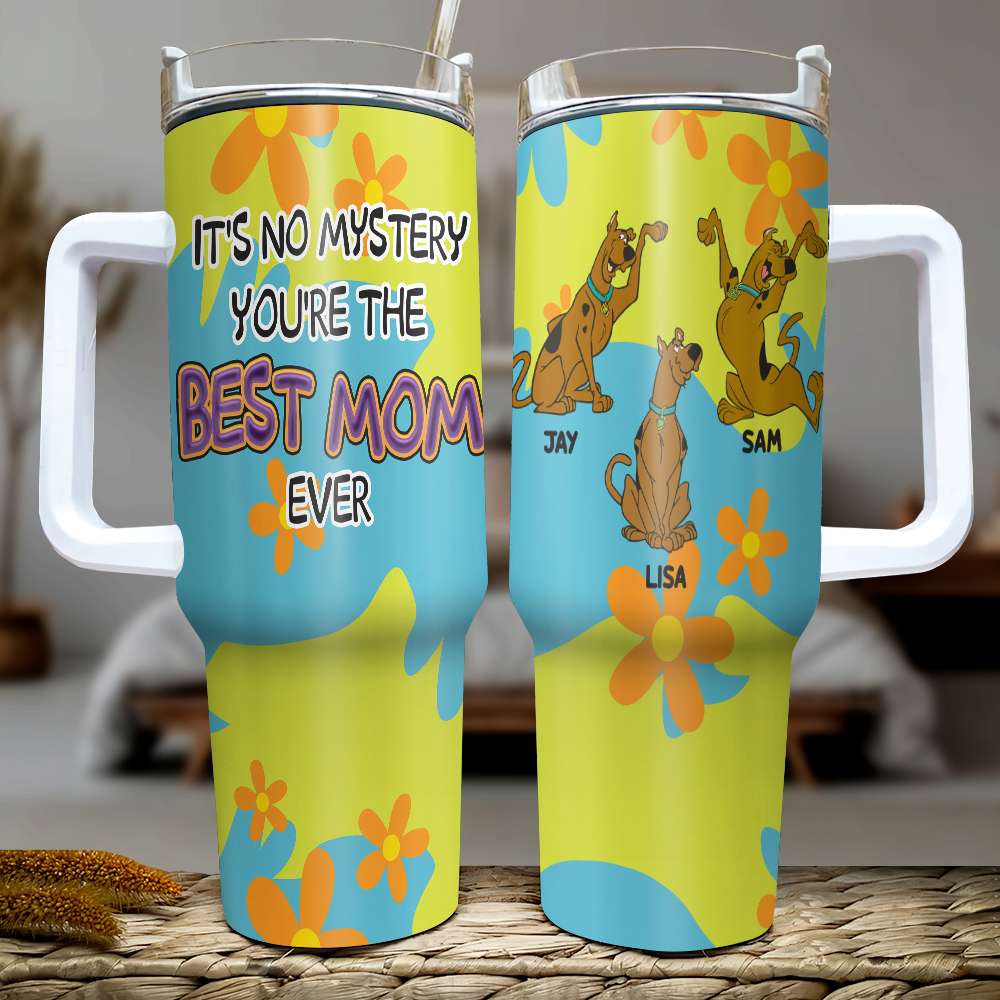 Personalized Best Mom Tumbler - Custom Cartoon Design Tumbler Cup PopCulturePrints