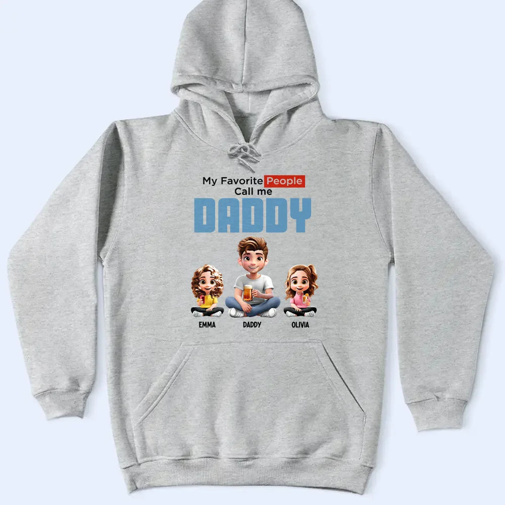 My Favorite People Call Me Pop Pop - Personalized T-Shirt for Grandparents T-shirt PopCulturePrints