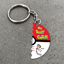 Load image into Gallery viewer, Personalized Best Catch Couple Keychains - Perfect Valentine&#39;s Day Gifts for Partners Keychains PopCulturePrints
