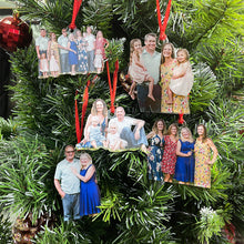 Load image into Gallery viewer, Personalized Family Photo Christmas Ornaments Ornament PopCulturePrints
